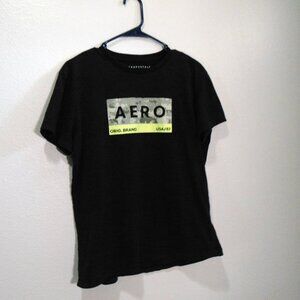 Aéropostale Black California Graphic Tee Shirt Size Small